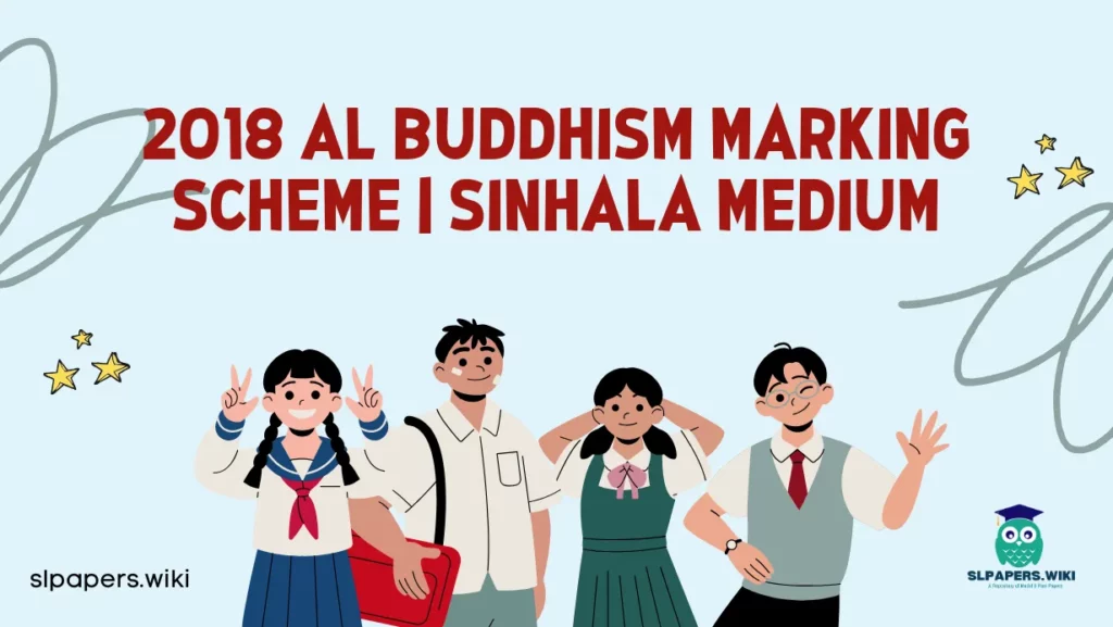 Download 2018 A/L Buddhism Marking Scheme | Sinhala Medium