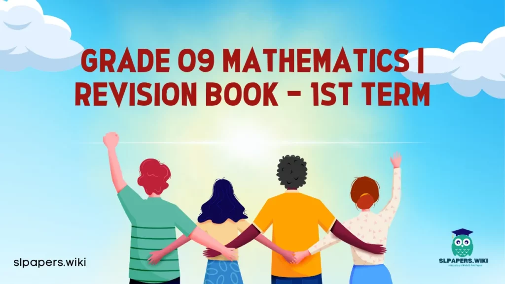 Download Grade 09 Mathematics | Revision Book – 1st Term